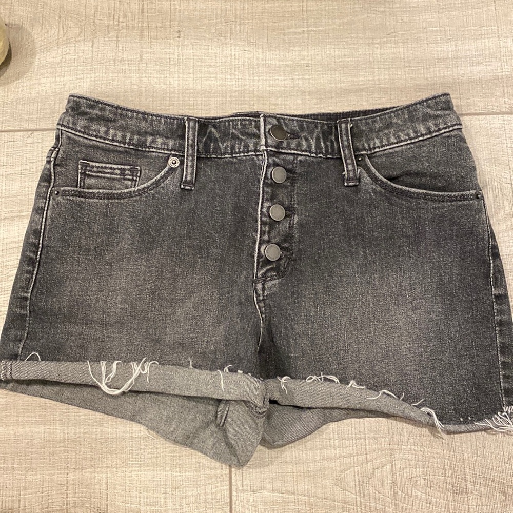 Black Jean shorts